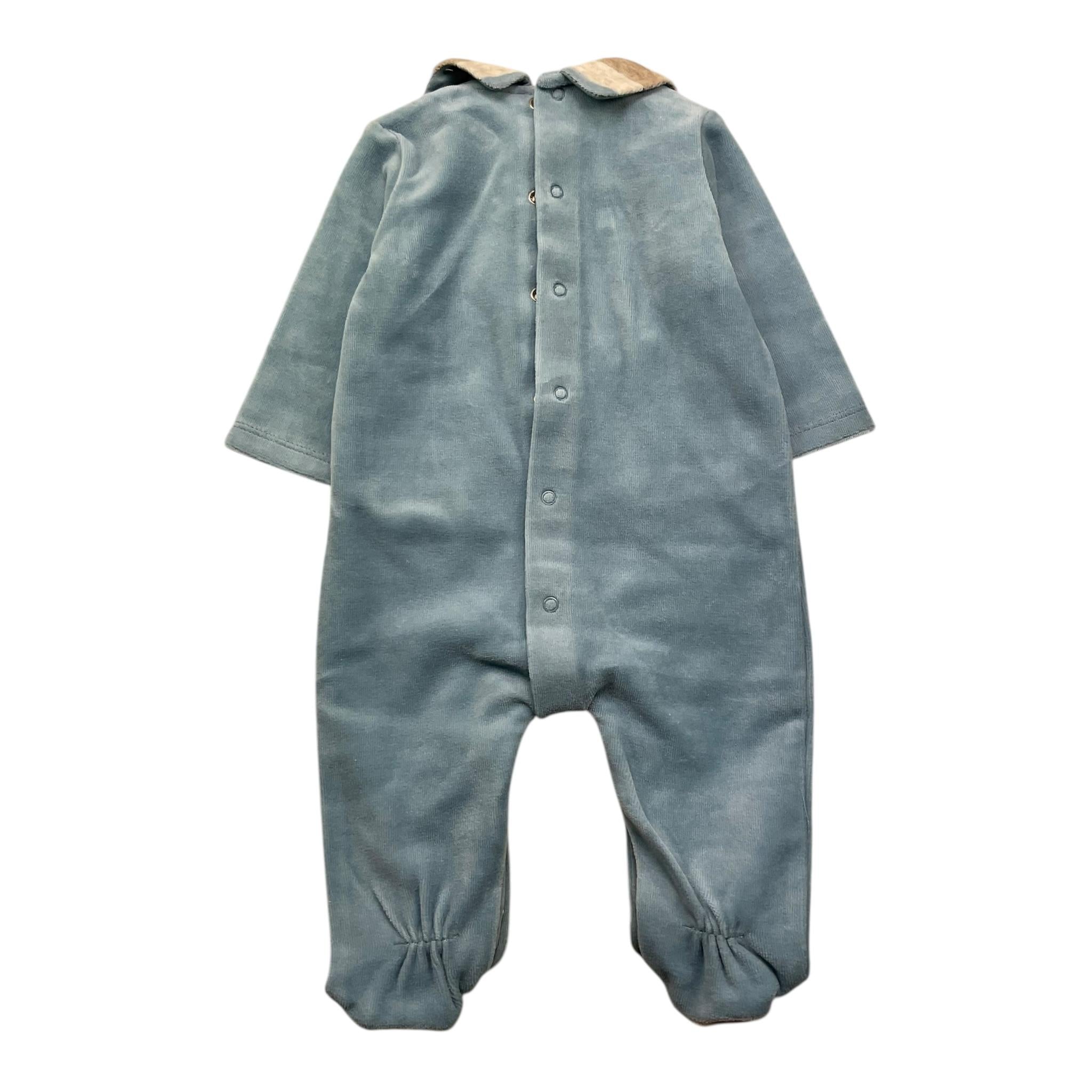 MAYORAL tutina manica lunga in ciniglia tinta unita Azzurro per Neonato 27933 AZZURRO MAYORAL 