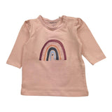 Name.It Shirt Einfarbig Rundhals Mit Rosa Aufdruck Für Baby Mädchen