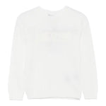 HERNO maglia girocollo tinta unita con stampa ricamata Panna per Bambino MG000002X PANNA HERNO 