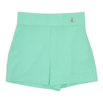Patrizia Pepe Short Tinta Unita con Elastico In Vita per Bambina 7P0383 VERDE ACQUA PATRIZIA PEPE 