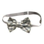 Ambaraba Gilet Tinta Unita con Parte Posteriore Fantasia Quadretti con Papillon per Neonato FM36093 AZZURRO AMBARABA 