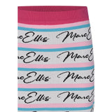 Marc Ellis Gonna tinta unita con Stampa Bianco per Bambina JMJSK01202X BIANCO MARC ELLIS 