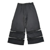 Alice Pi Pantalone Tinta Unita Modello A Palazzo per Bambina 2423 NERO ALICE PI 