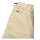 Emporio Armani Denim Bermuda Shorts einfarbig mit verstellbarer Taille Creme für Jungen