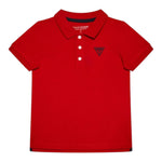 Guess Polo Tinta Unita Mezza Manica per Bambino L71P21K5DS0 ROSSO GUESS 