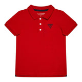 Guess Polo Tinta Unita Mezza Manica per Bambino L71P21K5DS0 ROSSO GUESS 