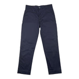 Please Blaue, einfarbige Hose mit verstellbarer Taille für Jungen