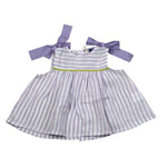 Ilfarobimbi Camicia Tinta Unita Giromanica con Fantasia A Righe per Neonata IFB50165X BIANCO/LILLA ILFAROBIMBI 