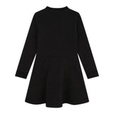 MICHAEL KORS abito girocollo tinta unita con sampa Nero per Neonata R30166N NERO MICHAEL KORS 