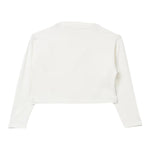 ELISABETTA FRANCHI shirt girocollo tinta unita con stampa Panna per Bambina EFTS224XXX PANNA ELISABETTA FRANCHI 