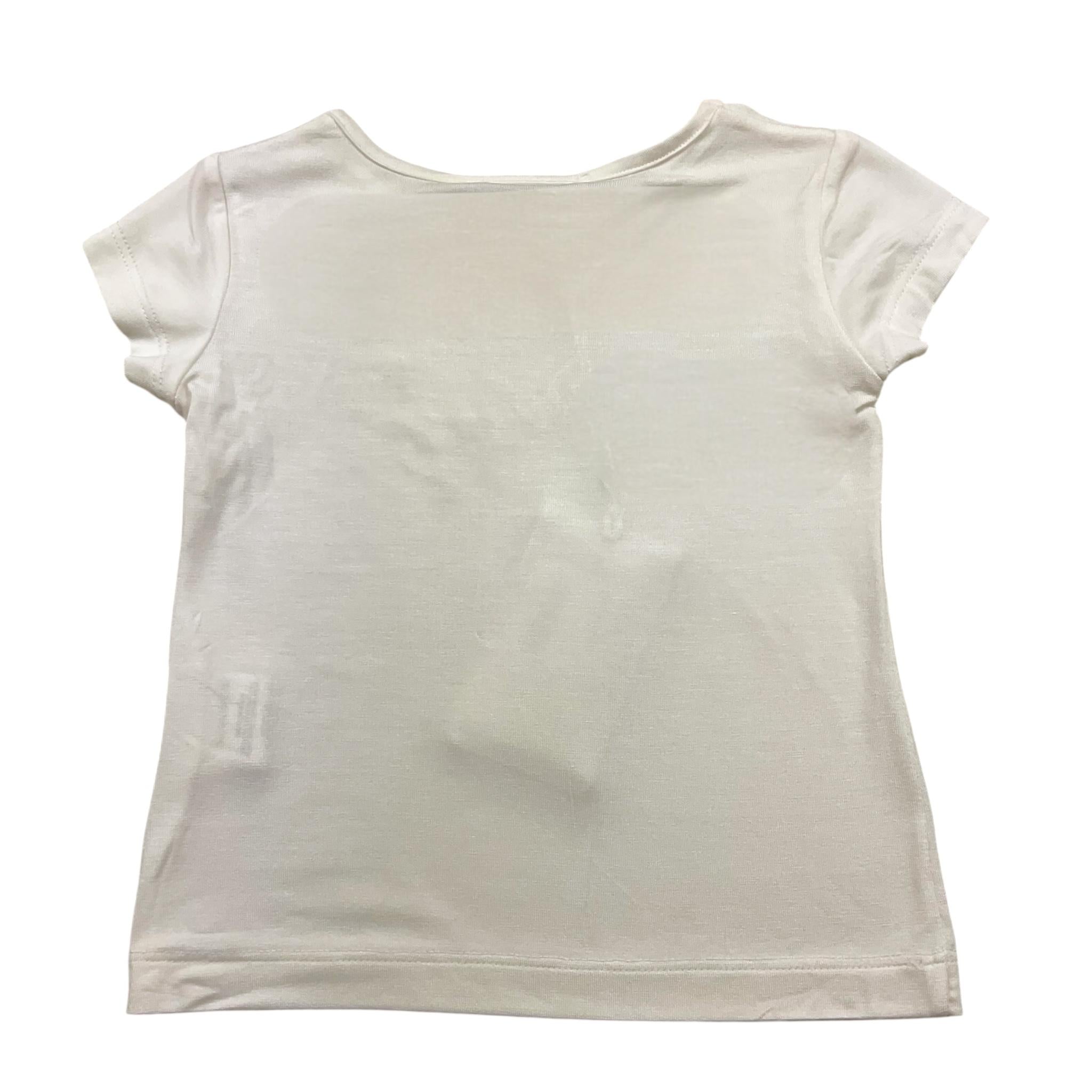 Mimisol T-Shirt Tinta Unita con Logo per Neonata MFTS076 BIANCO MIMISOL 