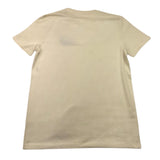 Dan John Einfarbiges T-Shirt mit Rundhalsausschnitt und Aufdruck in Beige für Jungen
