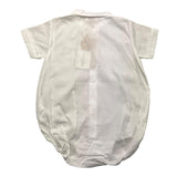 Wedoble Body Shirt Halbarm Einfarbig Weiß Für Neugeborene