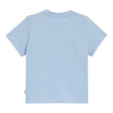 Boss T-Shirt Girocollo Tinta Unita con Logo per Bambino J52108J AZZURRO BOSS 