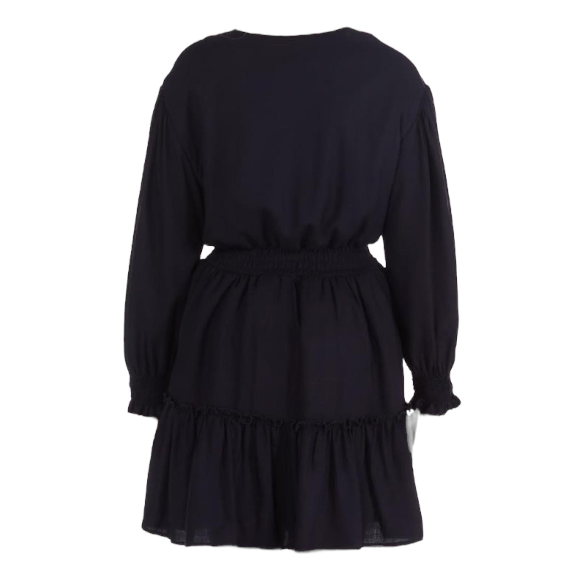 LIU JO abito manica lunga tinta unita Nero per Bambina GF3211 NERO LIU JO 