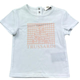 Trussardi T-Shirt Girocollo Tinta Unita con Stampa per Neonata TIP26134TS BIANCO TRUSSARDI 