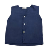 J.O. MILANO gilet tinta unita con bottoni Blu per Neonato 973Z0 BLU J.O. MILANO 