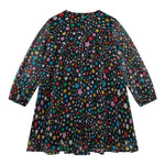 STELLA McCARTNEY abito manica lunga tinta unita cn stampa stelle Nero per Bambina TV1C40J NERO STELLA McCARTNEY 