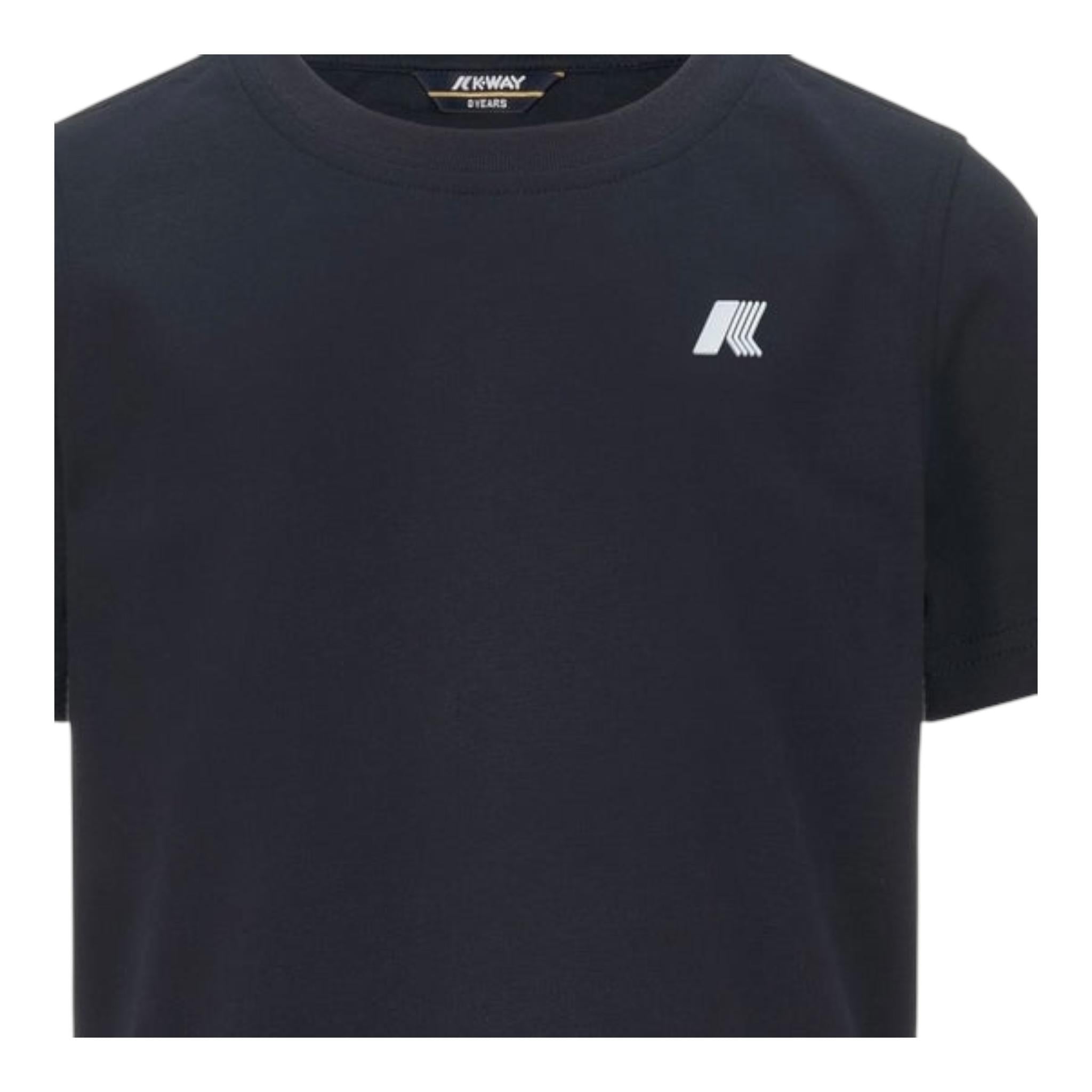 K-Way T-Shirt Girocollo Tinta Unita per Bambino K5136ZWXX BLU K-WAY 