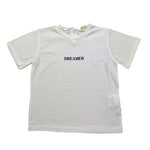 Babe & Tess T-Shirt Girocollo Tinta Unita con Stampa per Neonata 21518140N BIANCO BABE & TESS 