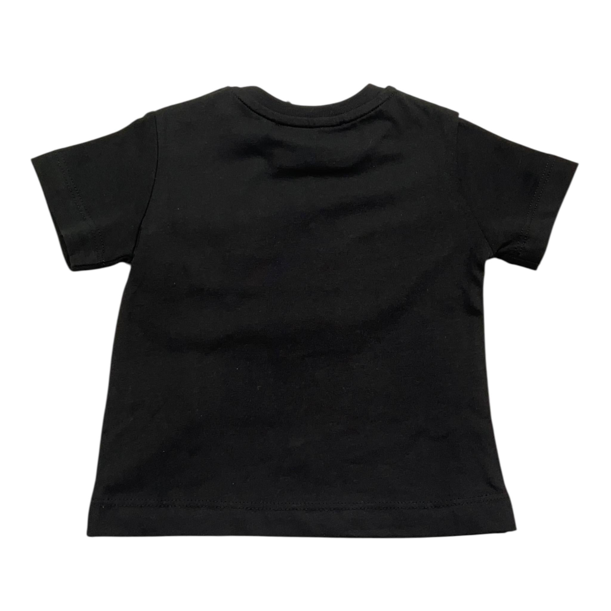 Iceberg T-Shirt Girocollo Tinta Unita con Stampa per Neonato TSICE5107B NERO ICEBERG 