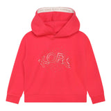 MICHAEL KORS felpa chiusa con cappuccio tinta unita cn brillantini Rosa per Bambina R15211 ROSA MICHAEL KORS 