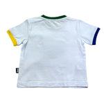 Daniele Alessandrini T-Shirt Girocollo Tinta Unita con Stampa per Neonato 1296M00234NX BIANCO DANIELE ALESSANDRINI 