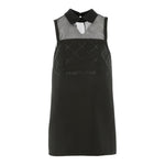 Elisabetta Franchi Abito Giromanica Tinta Unita con Brillantini per Bambina EFAB618X NERO ELISABETTA FRANCHI 