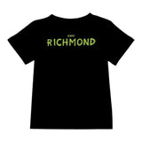 John Richmond T-Shirt Rundhalsausschnitt Einfarbig Logo Schwarz für Neugeborene