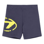 Diesel Bermuda In Felpa tinta unita con Logo Blu per Neonato K00630O BLU DIESEL 