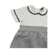 J.O. Milano Pagliaccetto Mezza Mania Fantasia A Righe per Neonato 571B1 BIANCO J.O. MILANO 