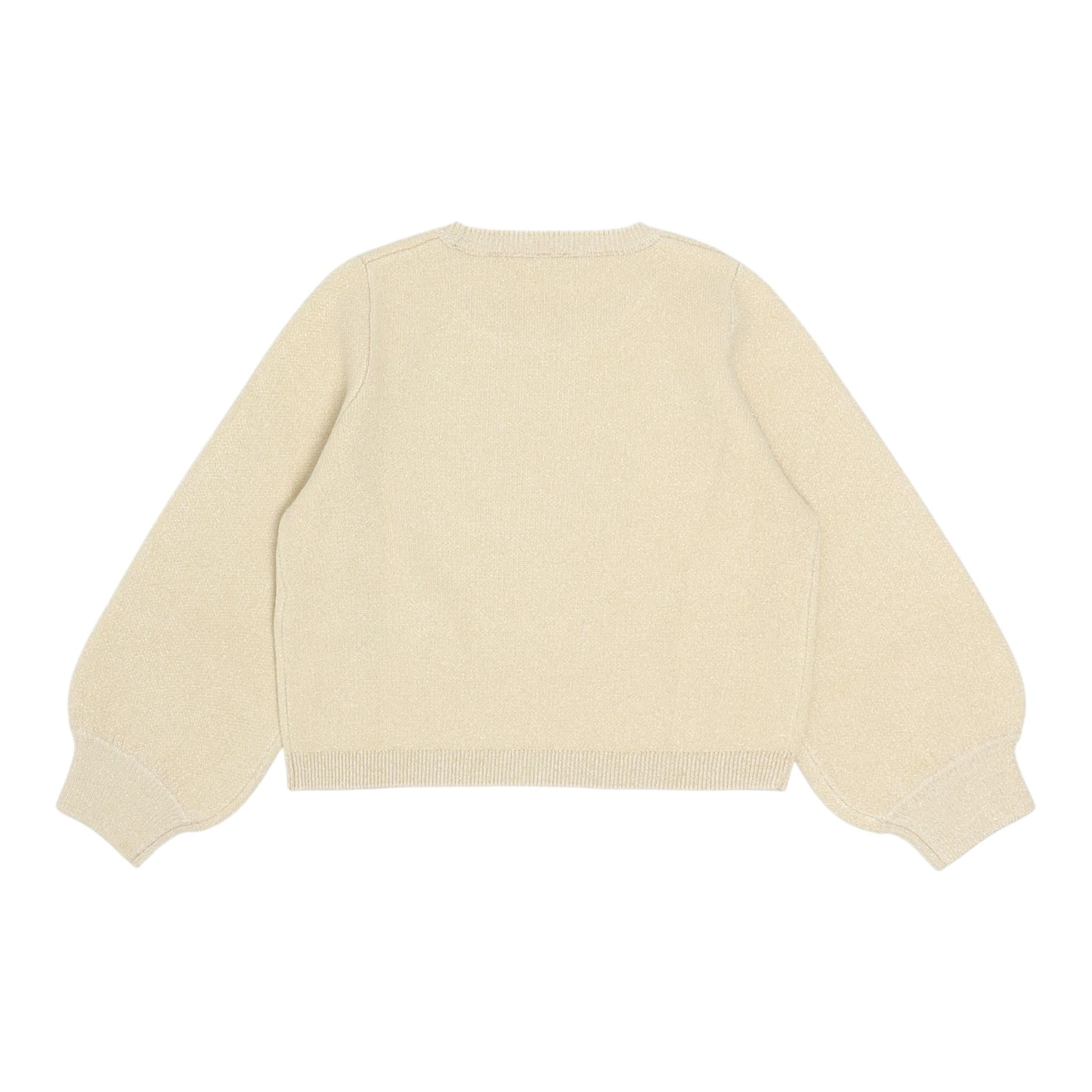 LIU JO maglia girocollo tinta unita lurex Oro per Neonata KF4075XXN ORO LIU JO 