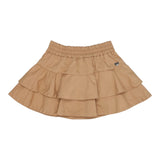 Monnalisa Gonna Tinta Unita con Balze per Bambina 17E701J BEIGE MONNALISA 