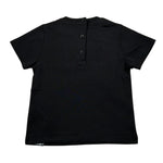 Balmain T-Shirt Girocollo Tinta Unita con Stampa per Neonato BW8541X NERO BALMAIN 