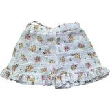 Le Bebe Short Tinta Unita Fantasia Floreale per Neonata LBG6253 BIANCO LE BEBE 