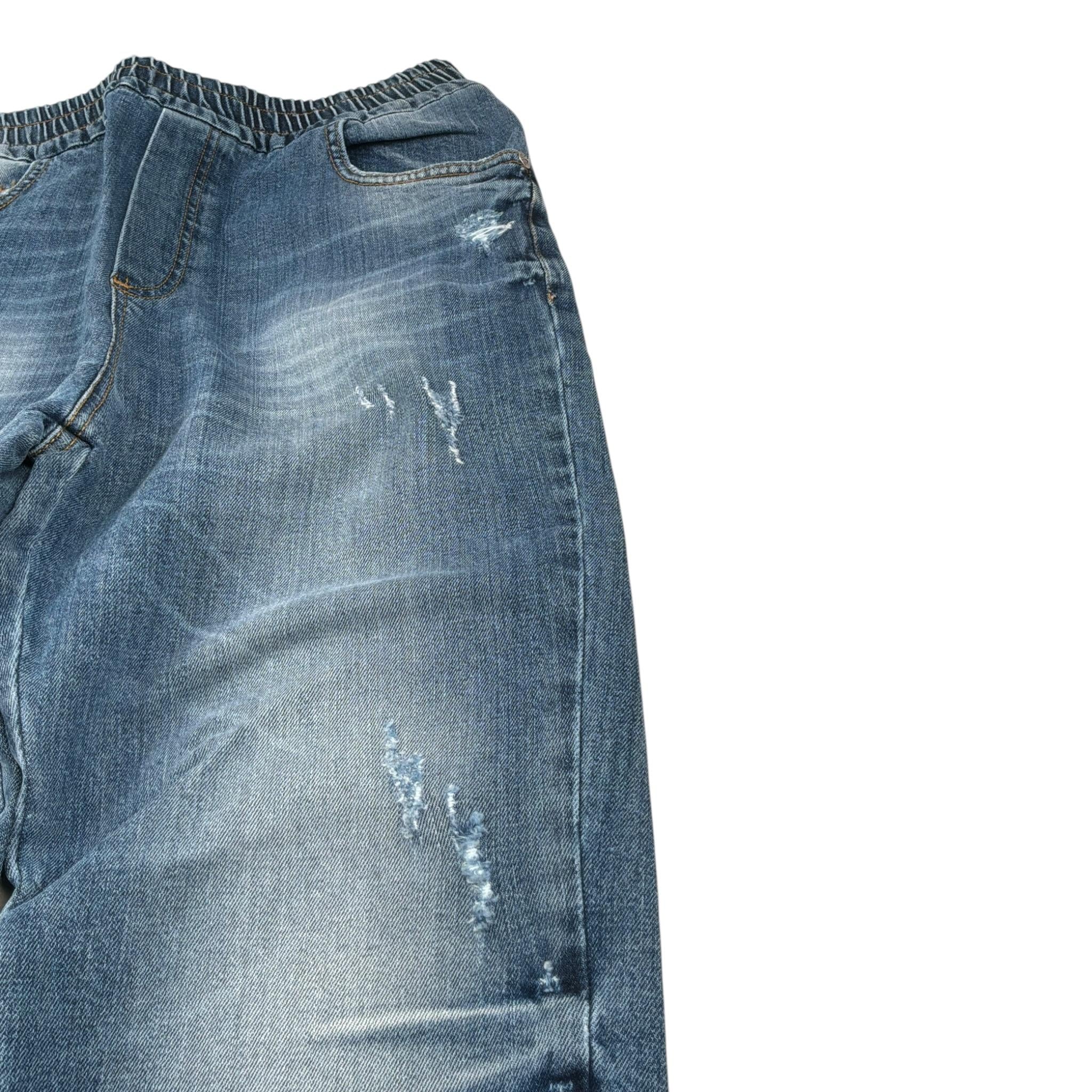 John Richmond Jeans tinta unita con Elastico In Vita Azzurro per Bambino RBA23136JE AZZURRO JOHN RICHMOND 