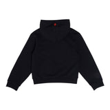 Marcelo Burlon Felpa tinta unita con Cappuccio E Stampa Nero per Bambino CBBB001F23FLE NERO MARCELO BURLON 