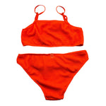 F**K Costume 2 Pezzi Fascia-Slip Tinta Unita per Bambina FJ240902FO ARANCIONE FLUO F**K 