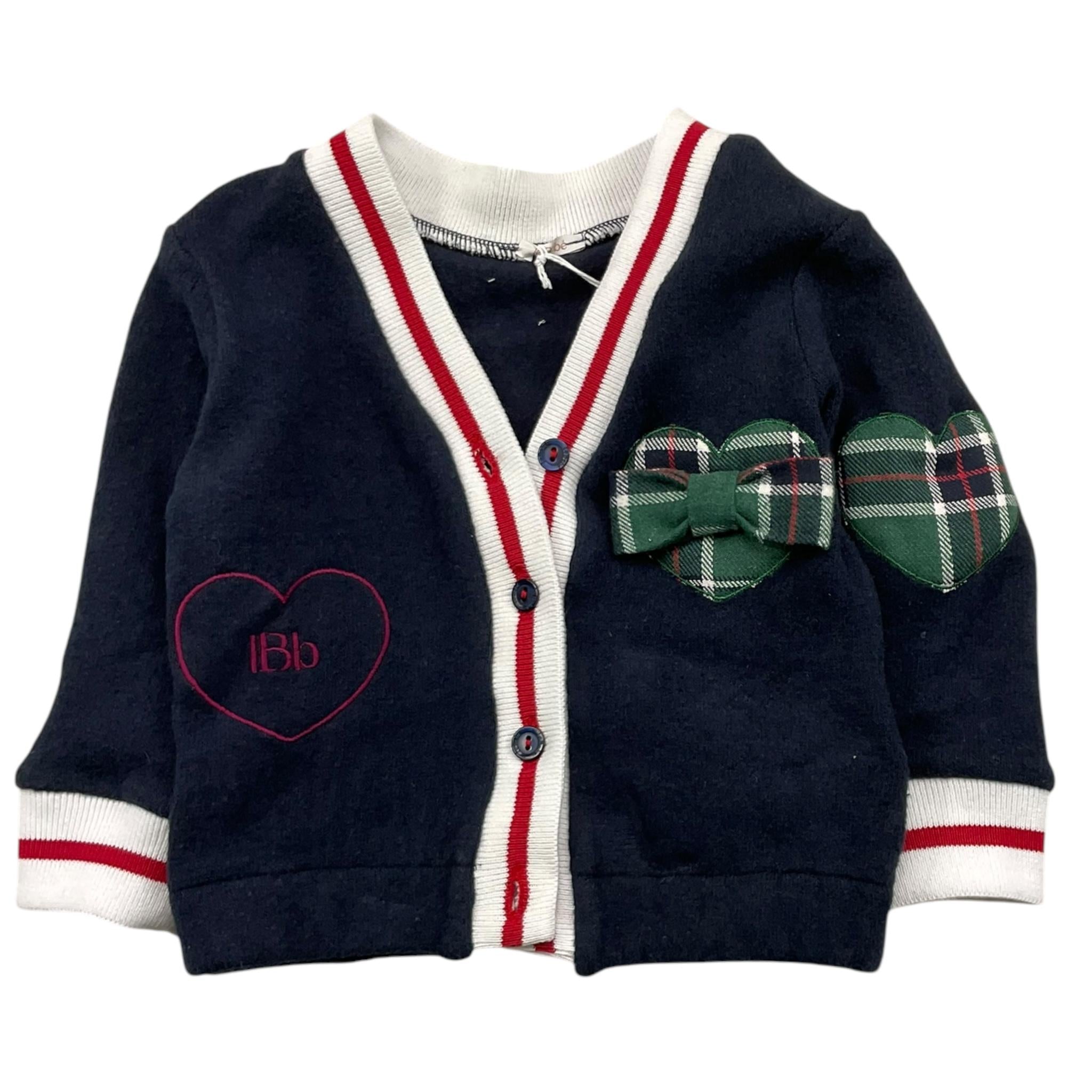 LE BEBE' cardigan tinta unita con bottoni Blu per Neonata LBG6117 BLU LE BEBE' 