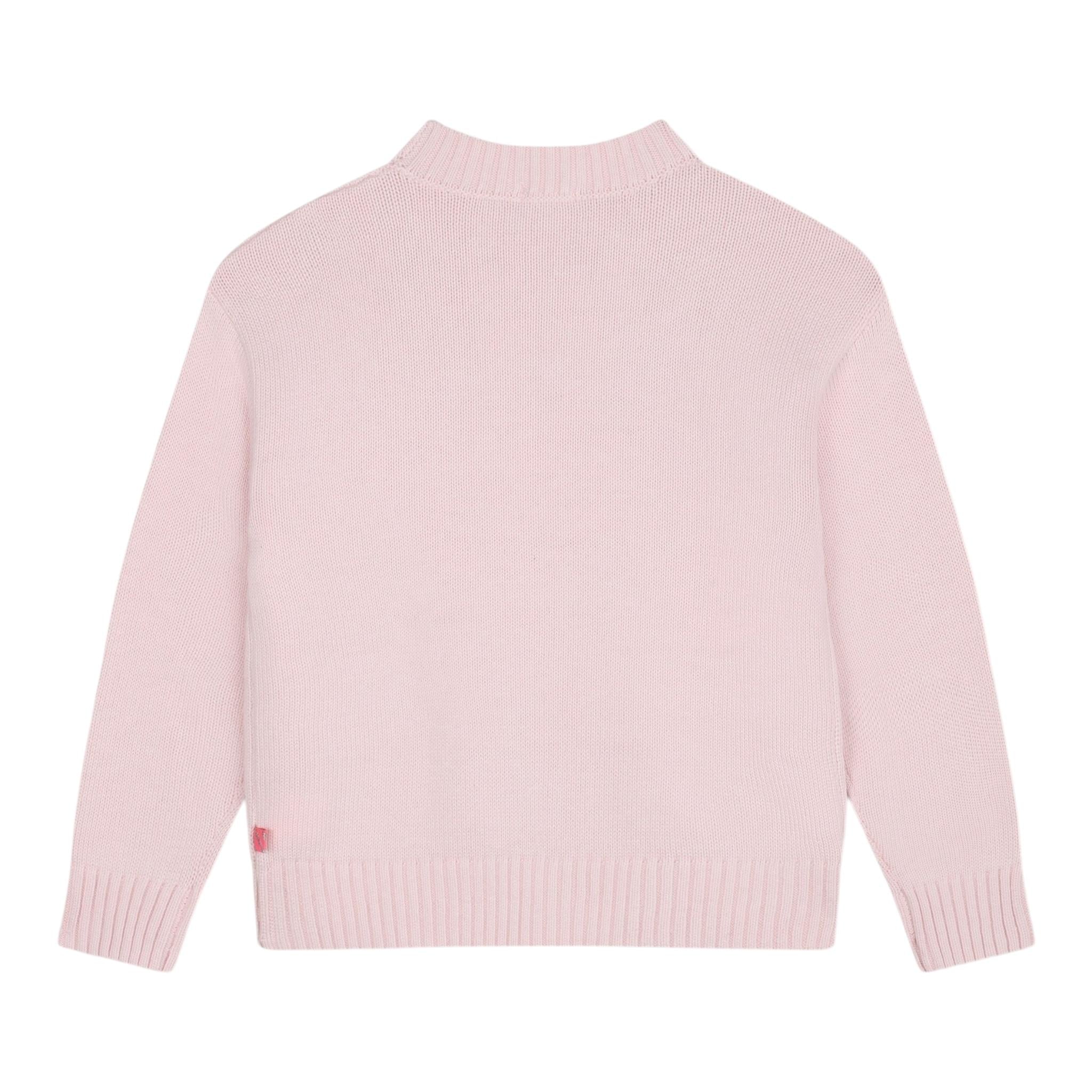 BillIEBLUSH maglia gircollo tinta unita con brillantini Rosa per Bambina U20464 ROSA BillIEBLUSH 