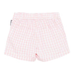 Moschino Short Fantasia Quadretti con Elastico In Vita per Neonata MMQ00R BIANCO/ROSA MOSCHINO 