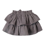 SARABANDA gonna tinta unita con fiocco e fantasia a righe Grigio per Bambina A264 GRIGIO SARABANDA 