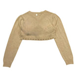 Alice Pi Einfarbiger Bolero mit goldenen Knöpfen für Mädchen