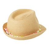 Billieblush Cappello In Paglia Tinta Unita con Applicazioni per Bambina U20756 BIEGE BillIEBLUSH 