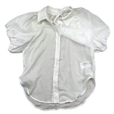 Lu Lu By Miss Grant Einfarbiges Halbarm-Shirt mit weißem Oberteil für Mädchen