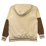 YES LONDON felpa chiusa con cappuccio tinta unita con maniche in contrasto Panna per Bambino JR5063 PANNA YES LONDON 