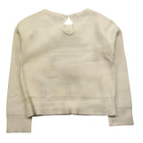 M+E' maglia girocollo tinta unita con fiocchi Panna per Bambina UE1471 PANNA M+E' 