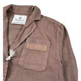 Dusty Color Camicia Manica Lunga Tinta Unita per Bambino DJWS5017OS MARRONE DUSTY COLOR 