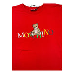 MOSCHINO t-shirt girocollo tinta unita con stampa Rosso per Bambino HPM05G ROSSO MOSCHINO 