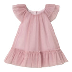 Mayoral Abito Giromanica Tinta Unita con Tulle per Neonata 1850XX ROSA MAYORAL 